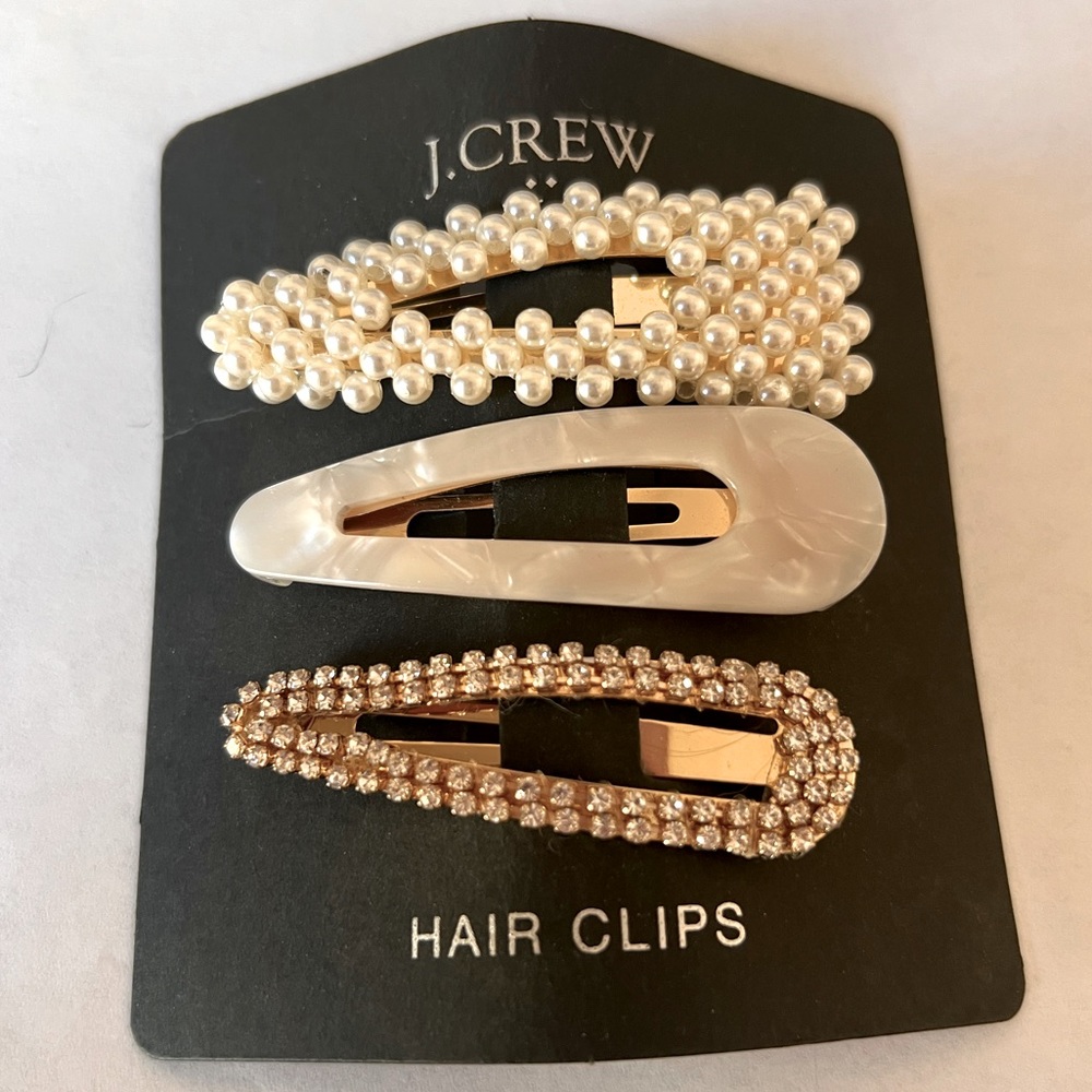 J Crew hair clip set